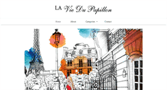 Desktop Screenshot of laviedupapillon.com