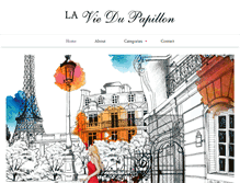 Tablet Screenshot of laviedupapillon.com